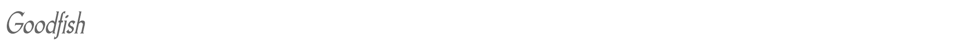 Goodfish goodfish rg it.ttf font preview